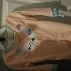 Footed pajamas, peach color 24m, new with tags